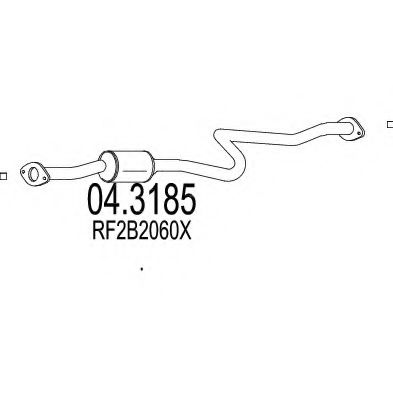MTS 04.3185 Катализатор для MAZDA 626 V (Мазда 626 5) MTS 04.3185 Катализатор для MAZDA 626 V (Мазда 626 5)