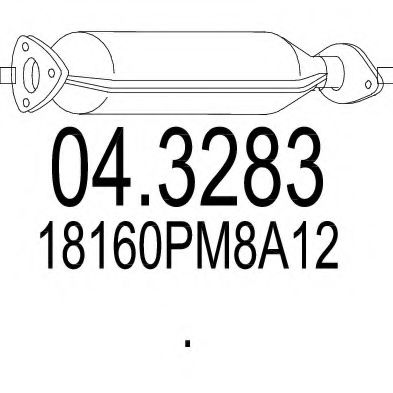 MTS 04.3283 Катализатор для HONDA (Хонда) MTS 04.3283 Катализатор для HONDA (Хонда)