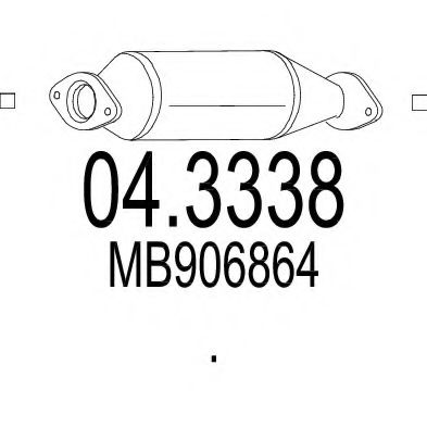 MTS 04.3338 Катализатор для MITSUBISHI SPACE WAGON (Митсубиши/митсубиси Спэйс вагон) MTS 04.3338 Катализатор для MITSUBISHI SPACE WAGON (Митсубиши/митсубиси Спэйс вагон)