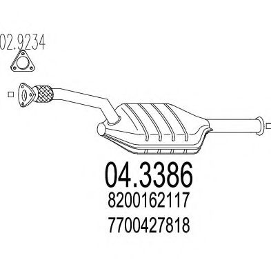 MTS 04.3386 Катализатор 