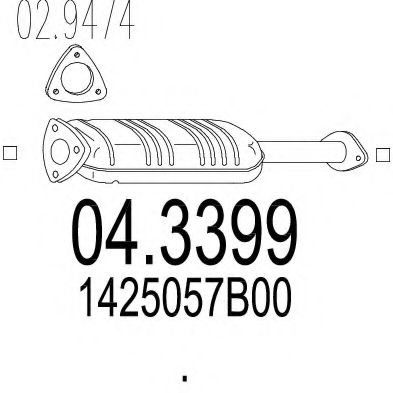 MTS 04.3399 Катализатор 