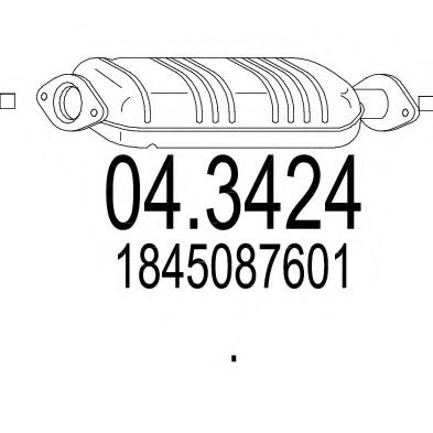 MTS 04.3424 Катализатор для DAIHATSU SPORTRAK (Дайхатсу Спортрак) MTS 04.3424 Катализатор для DAIHATSU SPORTRAK (Дайхатсу Спортрак)
