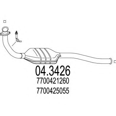 MTS 04.3426 Катализатор 