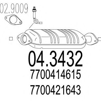 MTS 04.3432 Катализатор 