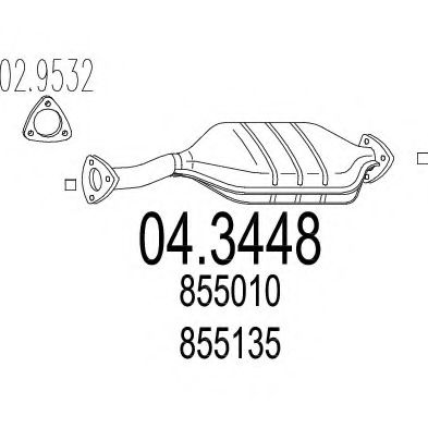 MTS 04.3448 Катализатор для OPEL OMEGA A (Опель Омэга а) MTS 04.3448 Катализатор для OPEL OMEGA A (Опель Омэга а)