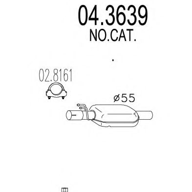 MTS 04.3639 Катализатор для FIAT STILO MULTI (Фиат Стило мульти) MTS 04.3639 Катализатор для FIAT STILO MULTI (Фиат Стило мульти)