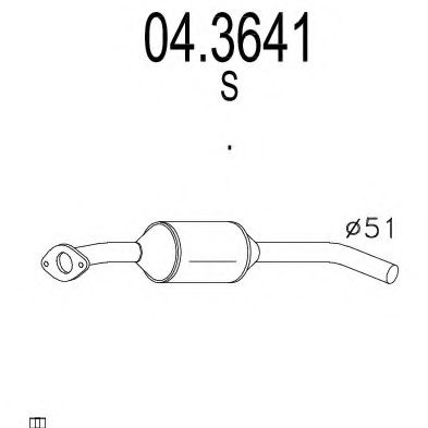 MTS 04.3641 Катализатор для MAZDA MX-5 II (Мазда Мx-5 2) MTS 04.3641 Катализатор для MAZDA MX-5 II (Мазда Мx-5 2)