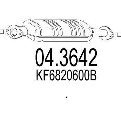 MTS 04.3642 Катализатор для MAZDA 323 ASTINA V (Мазда 323 астина 5)