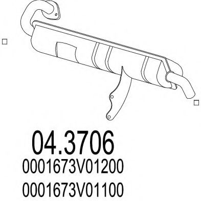 MTS 04.3706 Катализатор для SMART FORTWO (Смарт Форту) MTS 04.3706 Катализатор для SMART FORTWO (Смарт Форту)