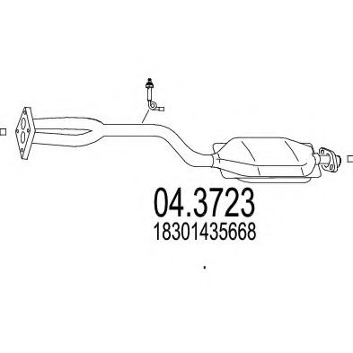 MTS 04.3723 Катализатор для BMW Z3 (Бмв З3) MTS 04.3723 Катализатор для BMW Z3 (Бмв З3)