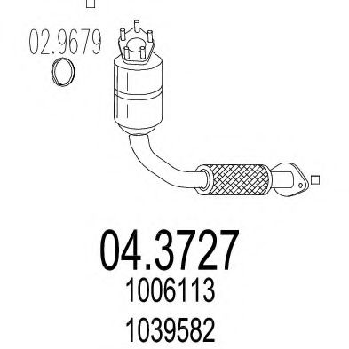 MTS 04.3727 Катализатор для MAZDA 121 III (Мазда 121 3) MTS 04.3727 Катализатор для MAZDA 121 III (Мазда 121 3)