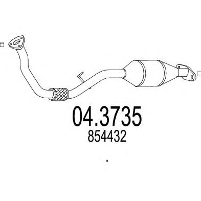 MTS 04.3735 Катализатор для OPEL FRONTERA B (Опель Фронтера б) MTS 04.3735 Катализатор для OPEL FRONTERA B (Опель Фронтера б)