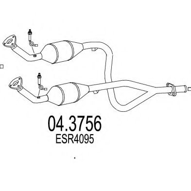 MTS 04.3756 Катализатор для LAND ROVER RANGE ROVER II (Ленд ровер/лэнд ровер Рангэ ровер 2) MTS 04.3756 Катализатор для LAND ROVER RANGE ROVER II (Ленд ровер/лэнд ровер Рангэ ровер 2)