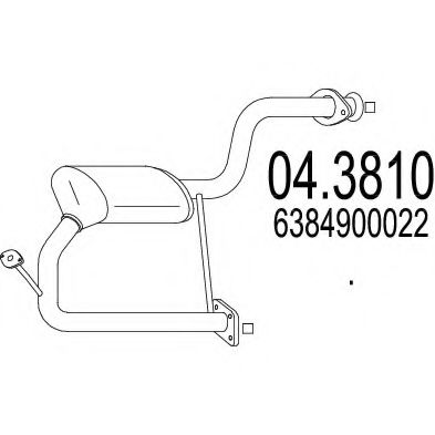 MTS 04.3810 Катализатор для MERCEDES-BENZ VITO (Мэрcэдэс-бэнз Вито) MTS 04.3810 Катализатор для MERCEDES-BENZ VITO (Мэрcэдэс-бэнз Вито)
