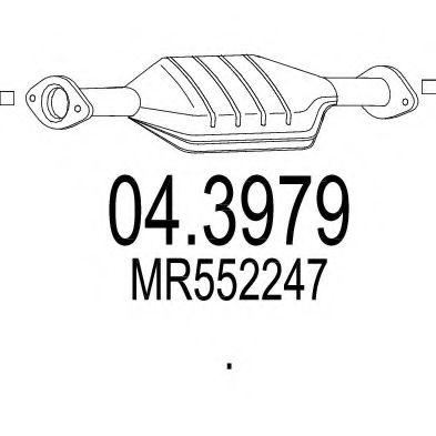 MTS 04.3979 Катализатор для MITSUBISHI COLT/RODEO (Митсубиши/митсубиси Cолт/родэо) MTS 04.3979 Катализатор для MITSUBISHI COLT/RODEO (Митсубиши/митсубиси Cолт/родэо)