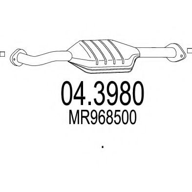 MTS 04.3980 Катализатор для MITSUBISHI PAJERO III (Митсубиши/митсубиси Паджеро 3) MTS 04.3980 Катализатор для MITSUBISHI PAJERO III (Митсубиши/митсубиси Паджеро 3)