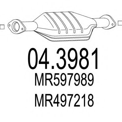 MTS 04.3981 Катализатор для MITSUBISHI IO (Митсубиши/митсубиси Ио) MTS 04.3981 Катализатор для MITSUBISHI IO (Митсубиши/митсубиси Ио)