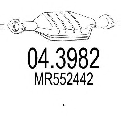 MTS 04.3982 Катализатор для MITSUBISHI IO (Митсубиши/митсубиси Ио) MTS 04.3982 Катализатор для MITSUBISHI IO (Митсубиши/митсубиси Ио)
