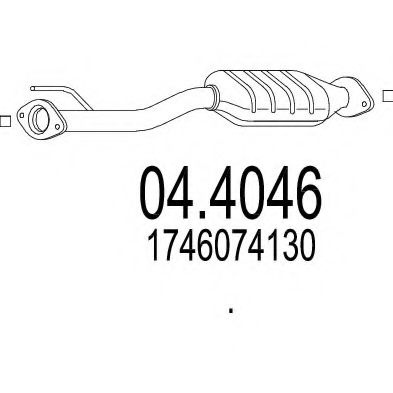 MTS 04.4046 Катализатор для TOYOTA RAV 4 I (Тойота/тоета Рав 4 1) MTS 04.4046 Катализатор для TOYOTA RAV 4 I (Тойота/тоета Рав 4 1)