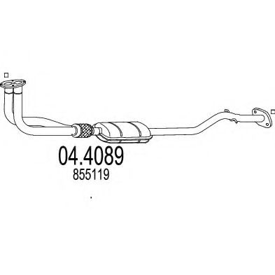 MTS 04.4089 Катализатор для OPEL SINTRA (Опель Синтра) MTS 04.4089 Катализатор для OPEL SINTRA (Опель Синтра)