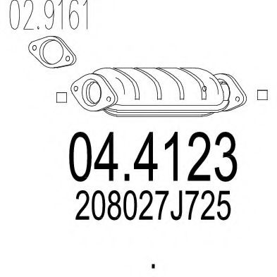 MTS 04.4123 Катализатор для NISSAN ALMERA TINO (Ниссан Альмера тино) MTS 04.4123 Катализатор для NISSAN ALMERA TINO (Ниссан Альмера тино)