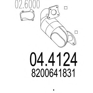 MTS 04.4124 Катализатор для RENAULT TWINGO II (Рено Твинго 2) MTS 04.4124 Катализатор для RENAULT TWINGO II (Рено Твинго 2)