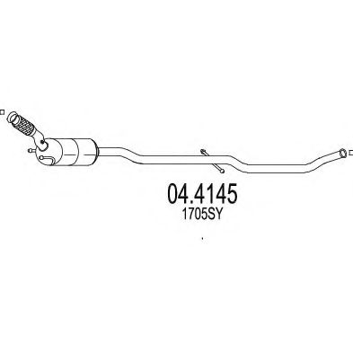 MTS 04.4145 Катализатор для PEUGEOT 407 (Пежо 407) MTS 04.4145 Катализатор для PEUGEOT 407 (Пежо 407)