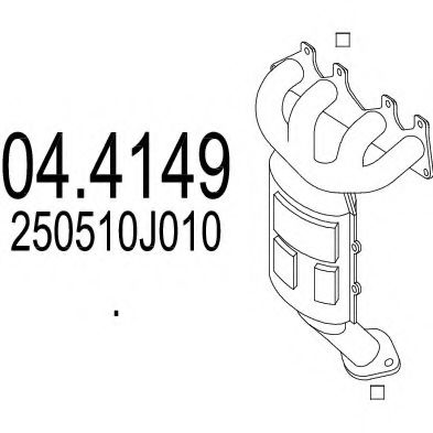 MTS 04.4149 Катализатор для TOYOTA ECHO (Тойота/тоета Эчо) MTS 04.4149 Катализатор для TOYOTA ECHO (Тойота/тоета Эчо)
