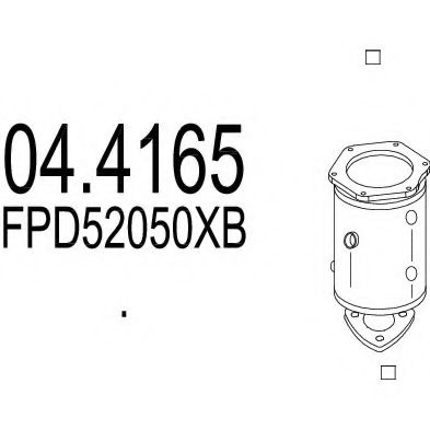 MTS 04.4165 Катализатор для MAZDA PREMACY (Мазда Premacy) MTS 04.4165 Катализатор для MAZDA PREMACY (Мазда Premacy)