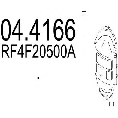 MTS 04.4166 Катализатор для MAZDA PREMACY (Мазда Premacy) MTS 04.4166 Катализатор для MAZDA PREMACY (Мазда Premacy)