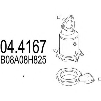 MTS 04.4167 Катализатор для NISSAN X-TRAIL (Ниссан Х-трэл)