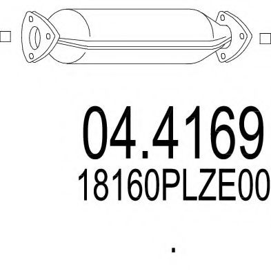 MTS 04.4169 Катализатор для HONDA CIVIC VII (Хонда Цивик 7)