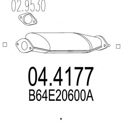 MTS 04.4177 Катализатор для MAZDA MX-5 I (Мазда Мx-5 и) MTS 04.4177 Катализатор для MAZDA MX-5 I (Мазда Мx-5 и)