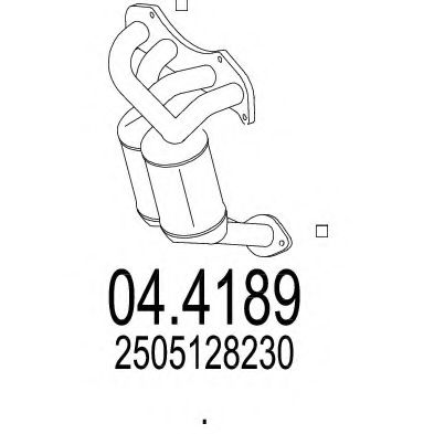 MTS 04.4189 Катализатор для TOYOTA RAV 4 II (Тойота/тоета Рав 4 2) MTS 04.4189 Катализатор для TOYOTA RAV 4 II (Тойота/тоета Рав 4 2)