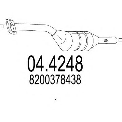 MTS 04.4248 Катализатор для RENAULT SCNIC II (Рено Сценик 2) MTS 04.4248 Катализатор для RENAULT SCNIC II (Рено Сценик 2)