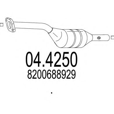 MTS 04.4250 Катализатор для RENAULT SCNIC II (Рено Сценик 2) MTS 04.4250 Катализатор для RENAULT SCNIC II (Рено Сценик 2)