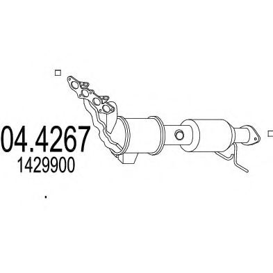 MTS 04.4267 Катализатор для FORD MONDEO IV (Форд Мондео 4) MTS 04.4267 Катализатор для FORD MONDEO IV (Форд Мондео 4)