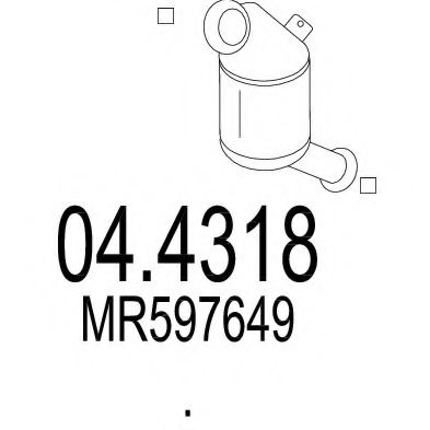 MTS 04.4318 Катализатор для MITSUBISHI MIRAGE VI (Митсубиши/митсубиси Мирагэ vи) MTS 04.4318 Катализатор для MITSUBISHI MIRAGE VI (Митсубиши/митсубиси Мирагэ vи)