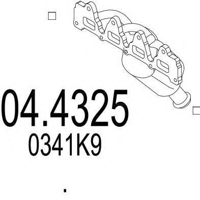 MTS 04.4325 Катализатор для CITROËN C4 GRAND PICASSO I (CитроËн С4 гранд пикассо1) MTS 04.4325 Катализатор для CITROËN C4 GRAND PICASSO I (CитроËн С4 гранд пикассо1)