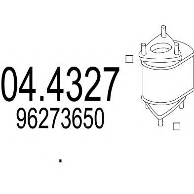 MTS 04.4327 Катализатор для CHEVROLET TACUMA (Шевроле Таcума) MTS 04.4327 Катализатор для CHEVROLET TACUMA (Шевроле Таcума)