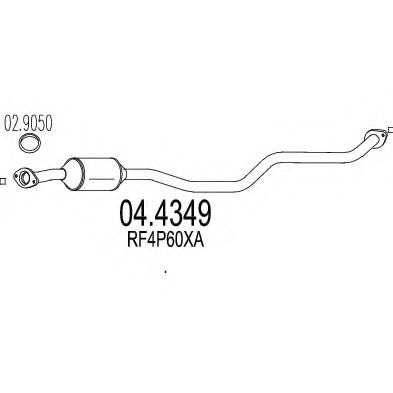 MTS 04.4349 Катализатор для MAZDA PREMACY (Мазда Premacy) MTS 04.4349 Катализатор для MAZDA PREMACY (Мазда Premacy)