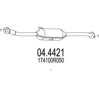 MTS 04.4421 Катализатор для TOYOTA BLADE (Тойота/тоета Бладэ) MTS 04.4421 Катализатор для TOYOTA BLADE (Тойота/тоета Бладэ)