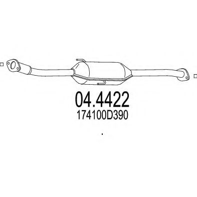 MTS 04.4422 Катализатор для TOYOTA BLADE (Тойота/тоета Бладэ) MTS 04.4422 Катализатор для TOYOTA BLADE (Тойота/тоета Бладэ)