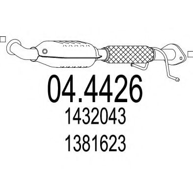MTS 04.4426 Катализатор для FORD MONDEO IV (Форд Мондео 4) MTS 04.4426 Катализатор для FORD MONDEO IV (Форд Мондео 4)