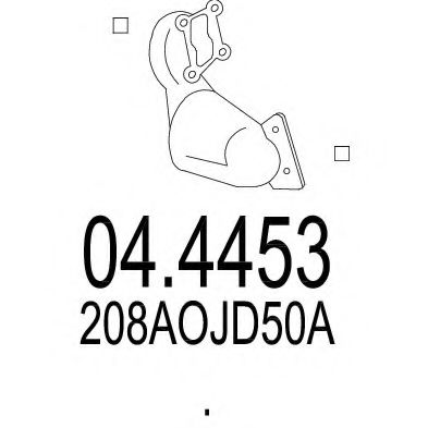 MTS 04.4453 Катализатор для NISSAN DUALIS (Ниссан Дуалис) MTS 04.4453 Катализатор для NISSAN DUALIS (Ниссан Дуалис)