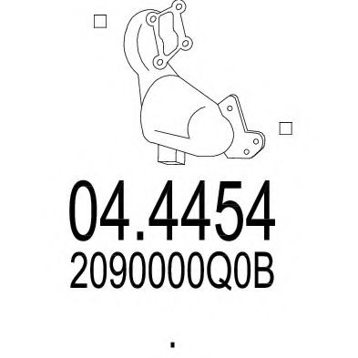 MTS 04.4454 Катализатор для NISSAN DUALIS (Ниссан Дуалис) MTS 04.4454 Катализатор для NISSAN DUALIS (Ниссан Дуалис)