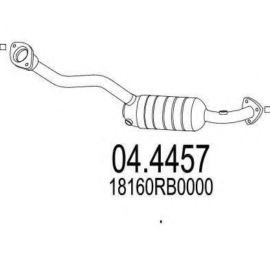 MTS 04.4457 Катализатор для HONDA JAZZ III (Хонда Джаз 3) MTS 04.4457 Катализатор для HONDA JAZZ III (Хонда Джаз 3)