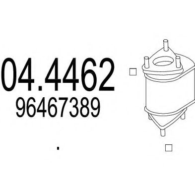 MTS 04.4462 Катализатор для CHEVROLET AVEO (Шевроле Авео) MTS 04.4462 Катализатор для CHEVROLET AVEO (Шевроле Авео)