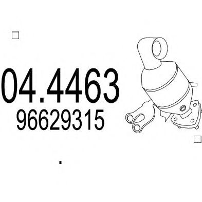 MTS 04.4463 Катализатор для CHEVROLET CAPTIVA (Шевроле Каптива) MTS 04.4463 Катализатор для CHEVROLET CAPTIVA (Шевроле Каптива)