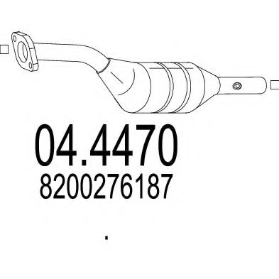 MTS 04.4470 Катализатор для RENAULT CLIO IV (Рено Клио 4) MTS 04.4470 Катализатор для RENAULT CLIO IV (Рено Клио 4)